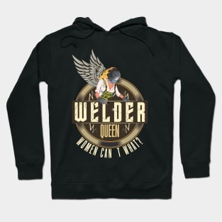 Welder woman queen vintage gift Hoodie